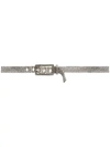 Miu Miu Crystal Embellished Belt In Black