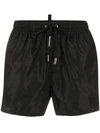Dsquared2 Drawstring-waist Swim Shorts In Black