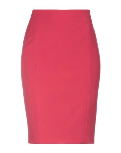 Liu •jo Midi Skirts In Fuchsia