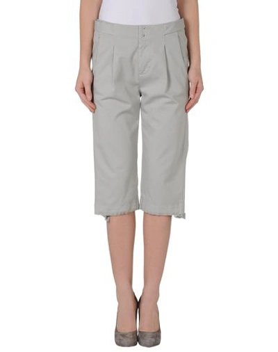 Mm6 Maison Margiela Cropped Pants & Culottes In Light Grey