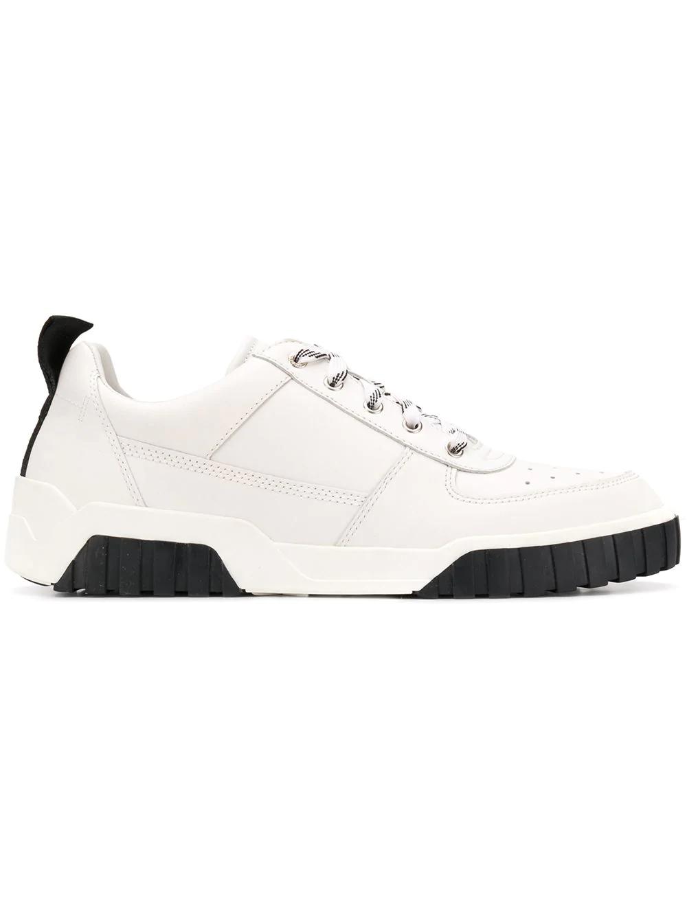 Diesel Classic Lace-Up Sneakers - White | ModeSens