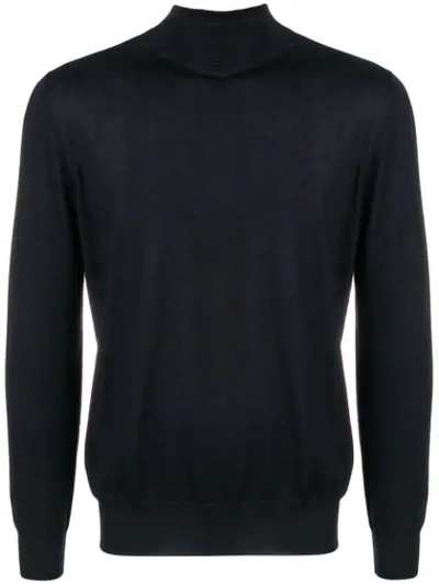 Cruciani High Neck Jumper - Blue