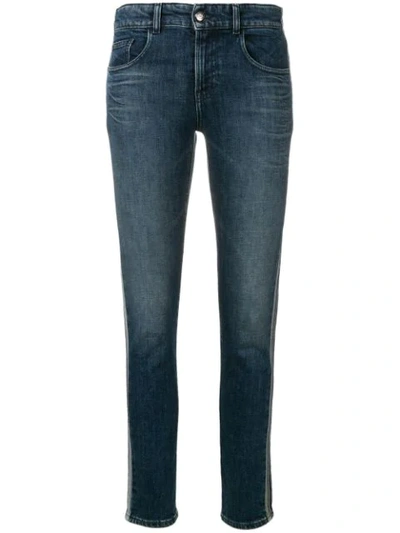 Emporio Armani Skinny Fitted Jeans In Blue
