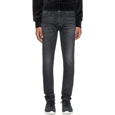 John Elliott Stonewashed Slim-fit Jeans In Black