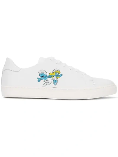 Anya Hindmarch Smurf Couple Trainers In White