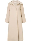 H Beauty & Youth H Beauty&youth Oversized Hooded Coat - Brown