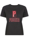 Pswl Logo Graphic Baby Tee In Blackred