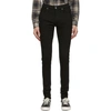 Frame Black Jagger True Skinny Jeans In Noir