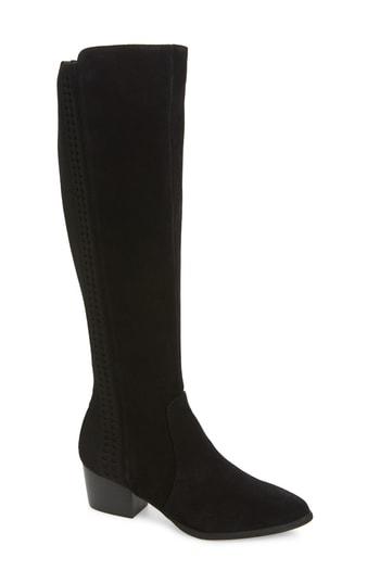 Nic + Zoe Windsor Knee High Boot In Black Suede | ModeSens
