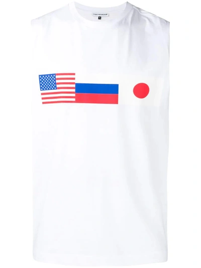 Gosha Rubchinskiy Flag Print Vest - White