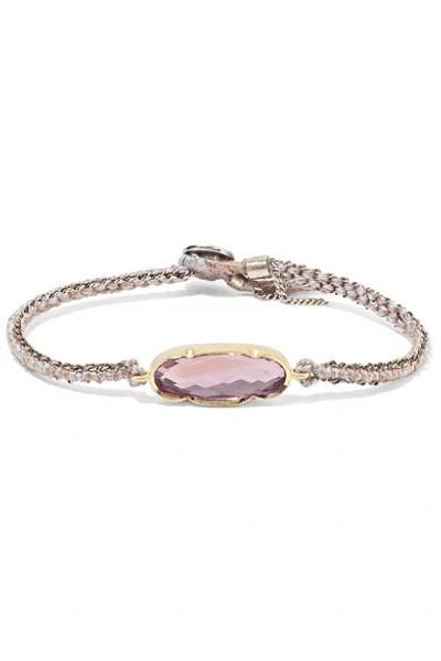 Brooke Gregson Icicle 14-karat Gold, Sterling Silver And Ametrine Bracelet