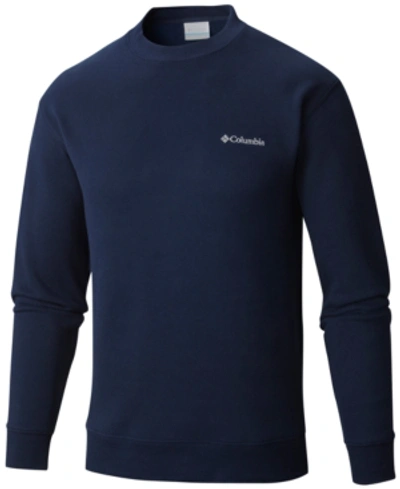 Columbia Hart Mountain Mens Crewneck Cozy Sweatshirt In Collegiate Navy