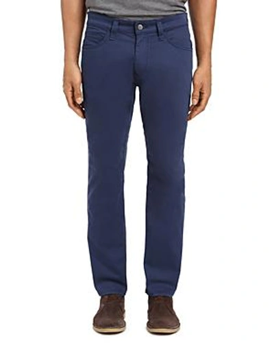 Mavi Zach Straight Fit Twill Pants In Marine Blue