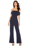 By The Way. Aubrey Off Shoulder Jumpsuit In Navy