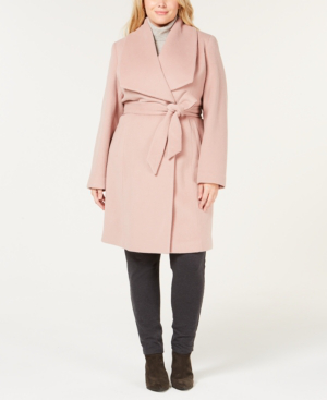 plus size wrap coat