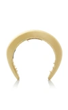 Prada Satin Headband In Yellow