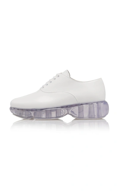 Prada Platform Sneakers In White