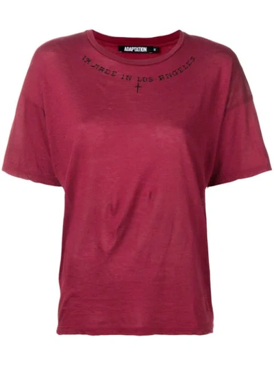 Adaptation Oversized Printed T In Red