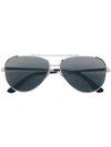 Saint Laurent Classic 11 Zero Sunglasses In Silver