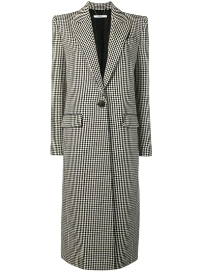 Givenchy Houndstooth Print Coat - Black In Gray