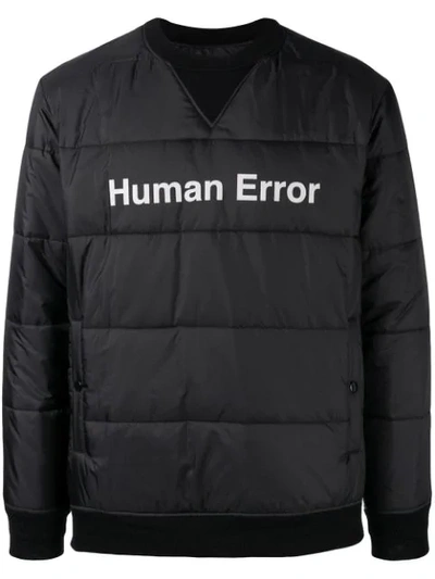 Undercover Pull-over Padded Jacket In Black
