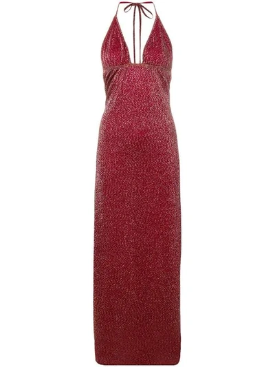 Missoni Lamé Dress In Red
