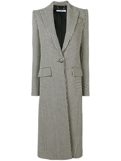 Givenchy Houndstooth Single-breasted Coat - Black