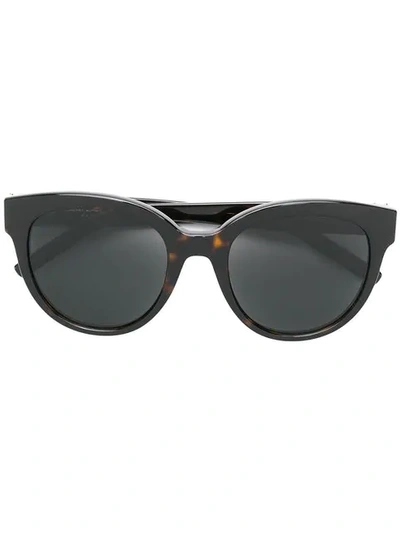 Saint Laurent Cat Eye Frame Sunglasses In Brown