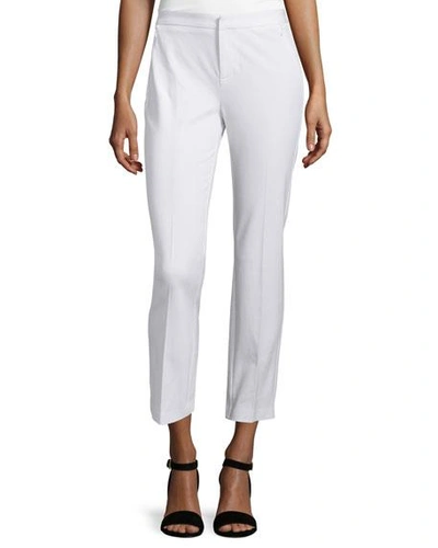 Kobi Halperin Alexandra Cropped Cigarette Pants, White | ModeSens