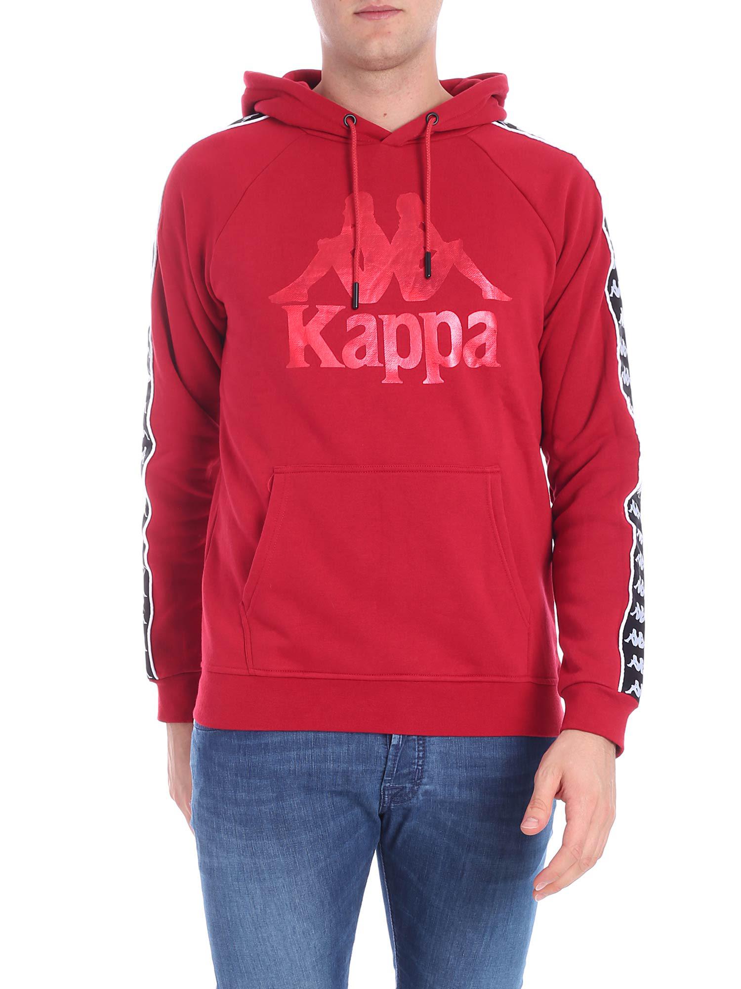 Kappa 222 Banda Hurtado Cotton Blend Sweatshirt In Red | ModeSens