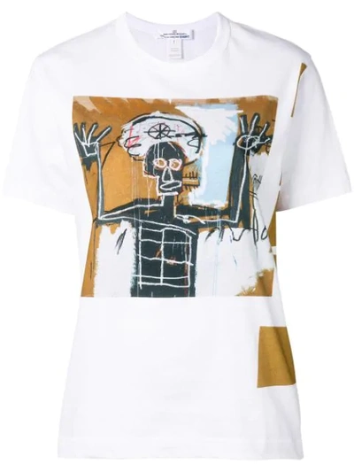 Comme Des Garçons Shirt Comme Des Garçons X Jean-michel Basquiat Print T-shirt - White