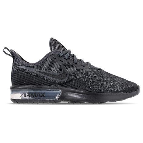 Nike Women's Air Max Sequent 4 Running Sneakers From Finish Line In Black | ModeSens