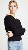 Line & Dot Sylvie Sweater In Black