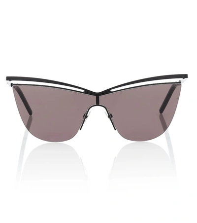 Saint Laurent Sl 249 Metal Cat Eye Sunglasses In Black