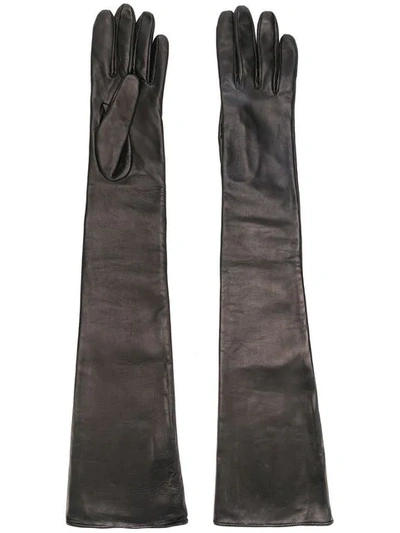 Manokhi Long Gloves In Black