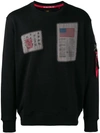 Alpha Industries Front Patch Sweatshirt - Black