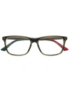 Gucci Eyewear Classic Square Glasses - Green