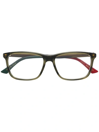 Gucci Eyewear Classic Square Glasses - Green