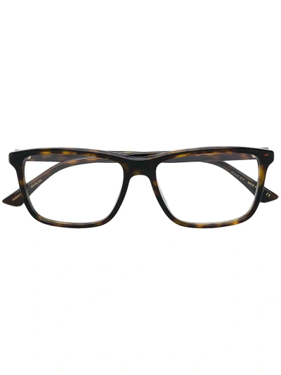 Gucci Eyewear Tortoiseshell-effect Square Glasses - Brown