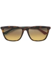 Gucci Square Tinted Sunglasses In Brown