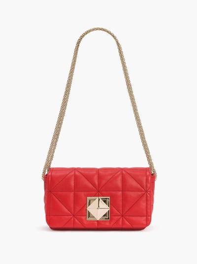 Sonia Rykiel Le Copain Medium Quilted Nappa Leather Bag In Red