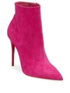 Christian Louboutin So Kate 100 Suede Booties In Pink