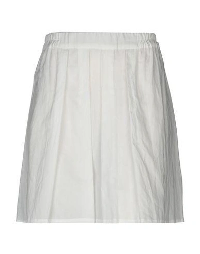 Ann Demeulemeester Knee Length Skirt In White