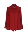 Valentino Silk Shirts & Blouses In Maroon