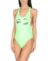 Chiara Ferragni One-piece Swimsuits In Green