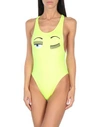 Chiara Ferragni One-piece Swimsuits In Yellow