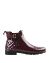 Hunter Ankle Boot In Deep Purple