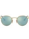 Ray Ban Round Metal Sunglasses In Gold