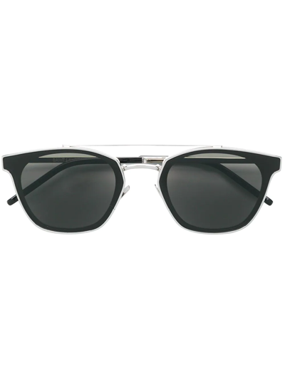 Saint Laurent Sl28 Sunglasses In Silver