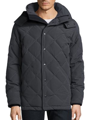 Canada Goose Webster Duck Down Hooded Coat In Graphite | ModeSens